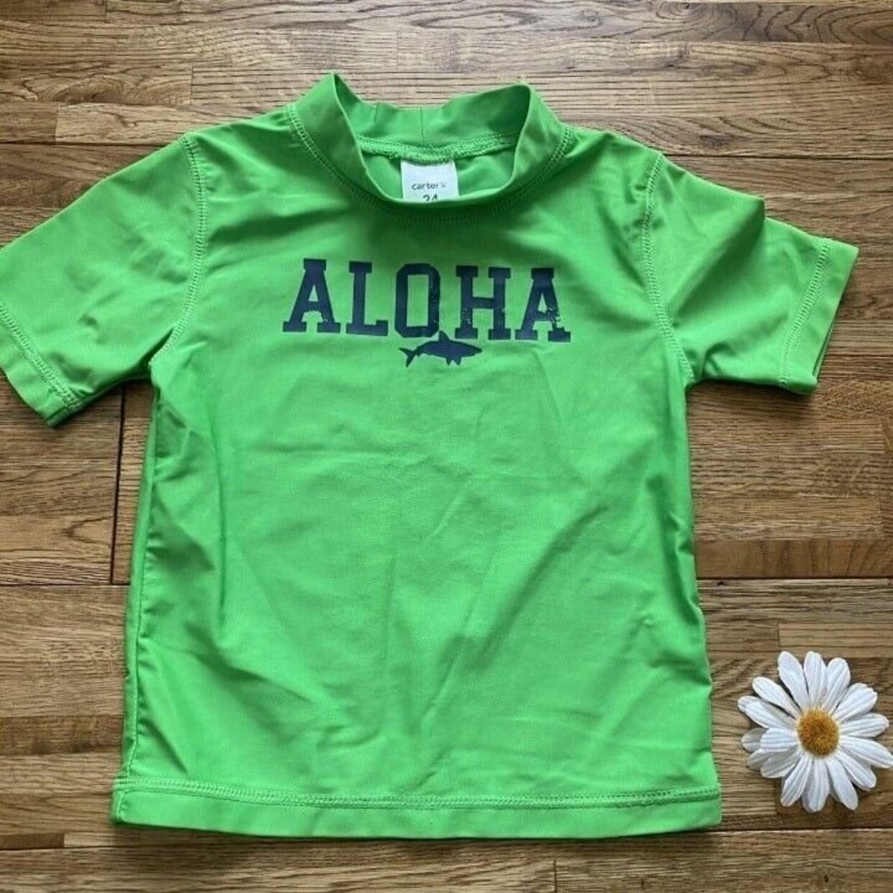Carter's "Aloha" Shark Rash‎ Guard 24 mos